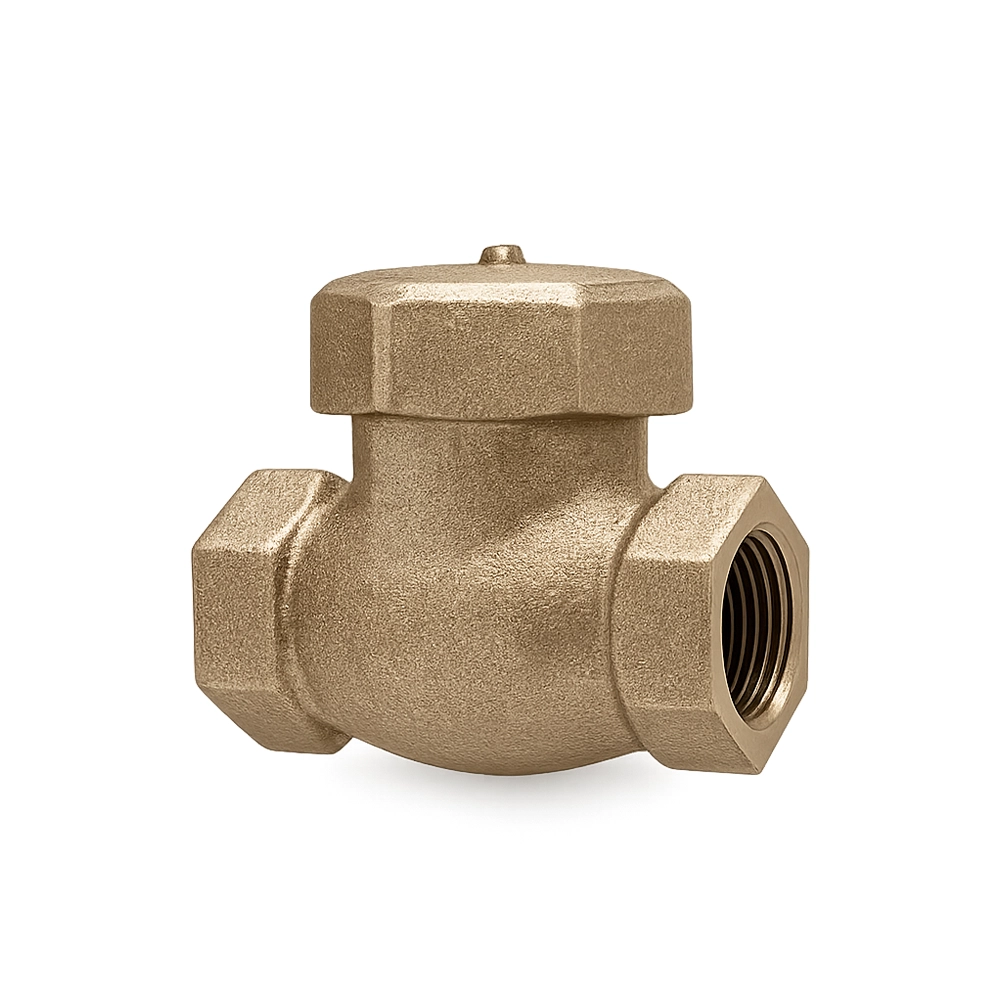 aaasweds Válvula Retención Lift Check DECA FIG.046 BR/Inox PN25 NPT - Imagen 1