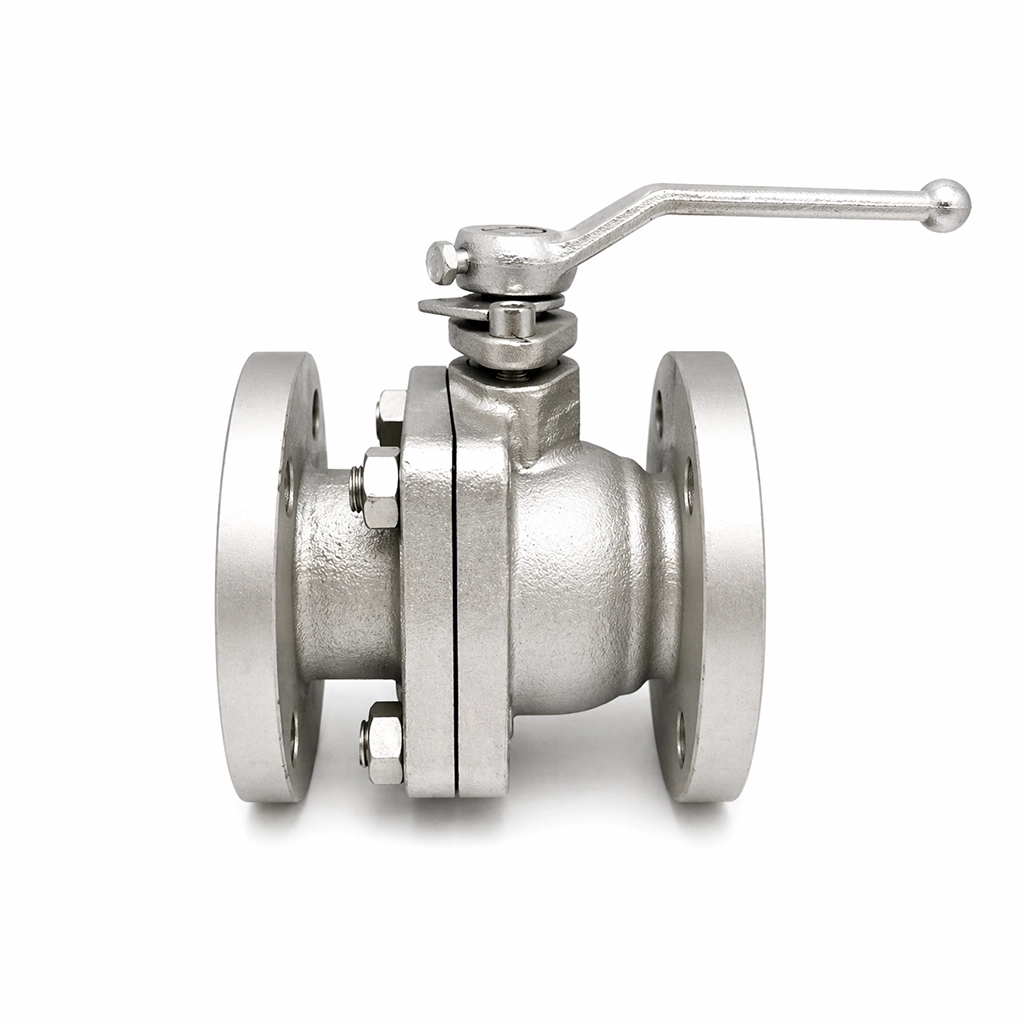 ddde Válvula Bola 2 Cuerpos Fe/Inox 125lbs Con Flange - Imagen 1