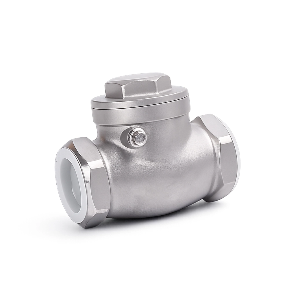 derttr Válvula Retención Swing Check Full Inox 200WOG NPT - Imagen 1