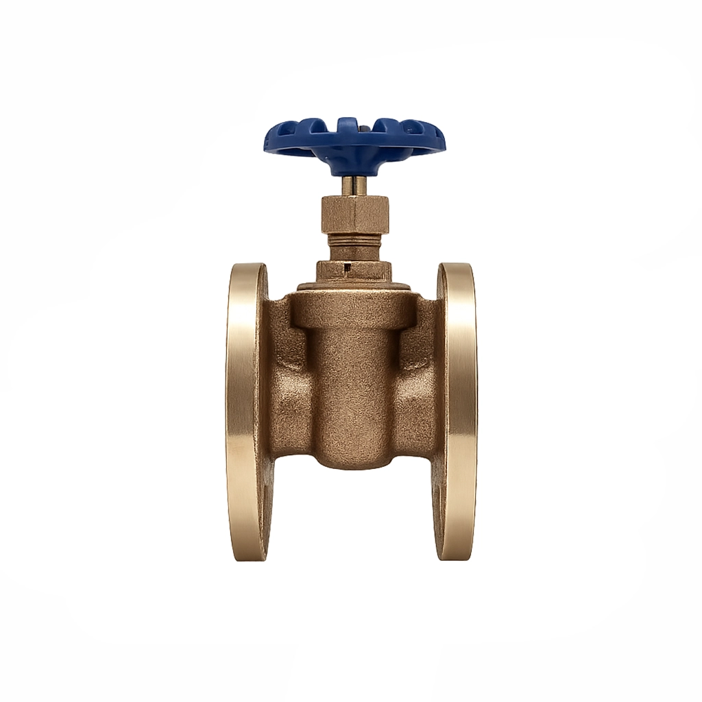 iju8 Válvula Compuerta DECA FIG.065 Bronce NRS PN16 Con Flange - Imagen 1